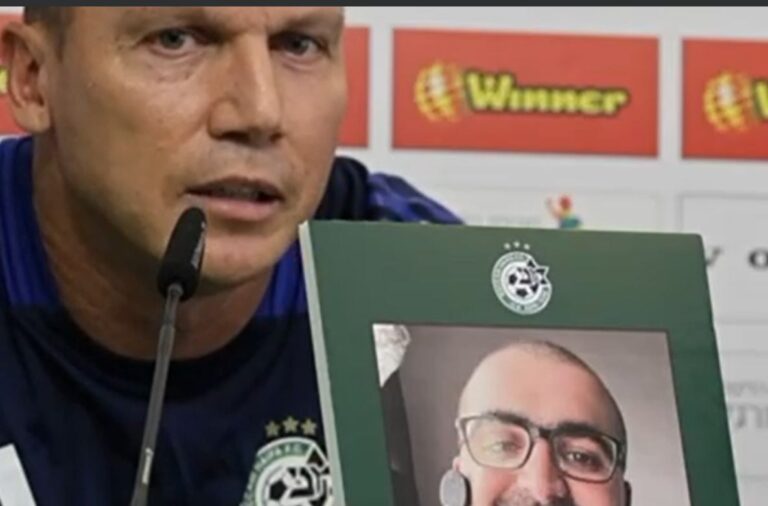 Maccabi Haifa coach Barak Bacher commemorates Nati